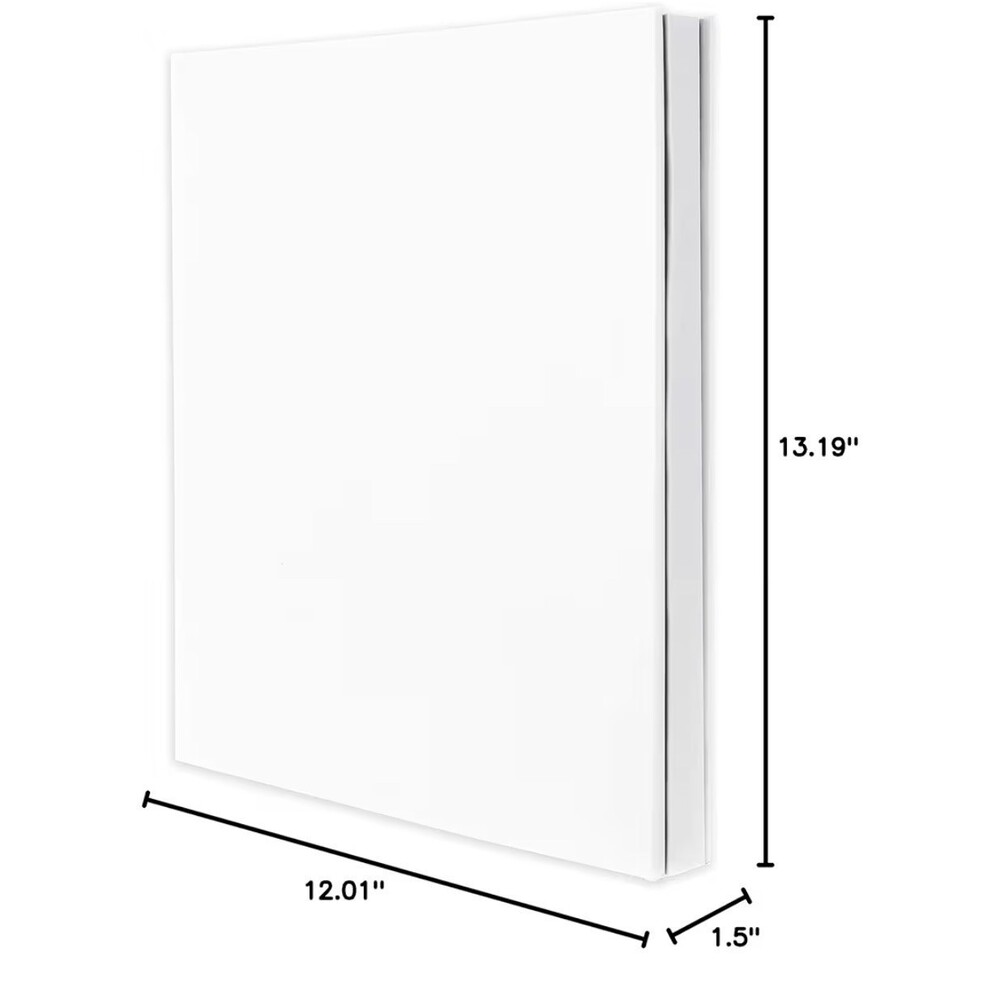 kiera Grace White Photo Album 400 4x6 picture capacity 12 x 13 x 1.5 acid free - Picture 5 of 12